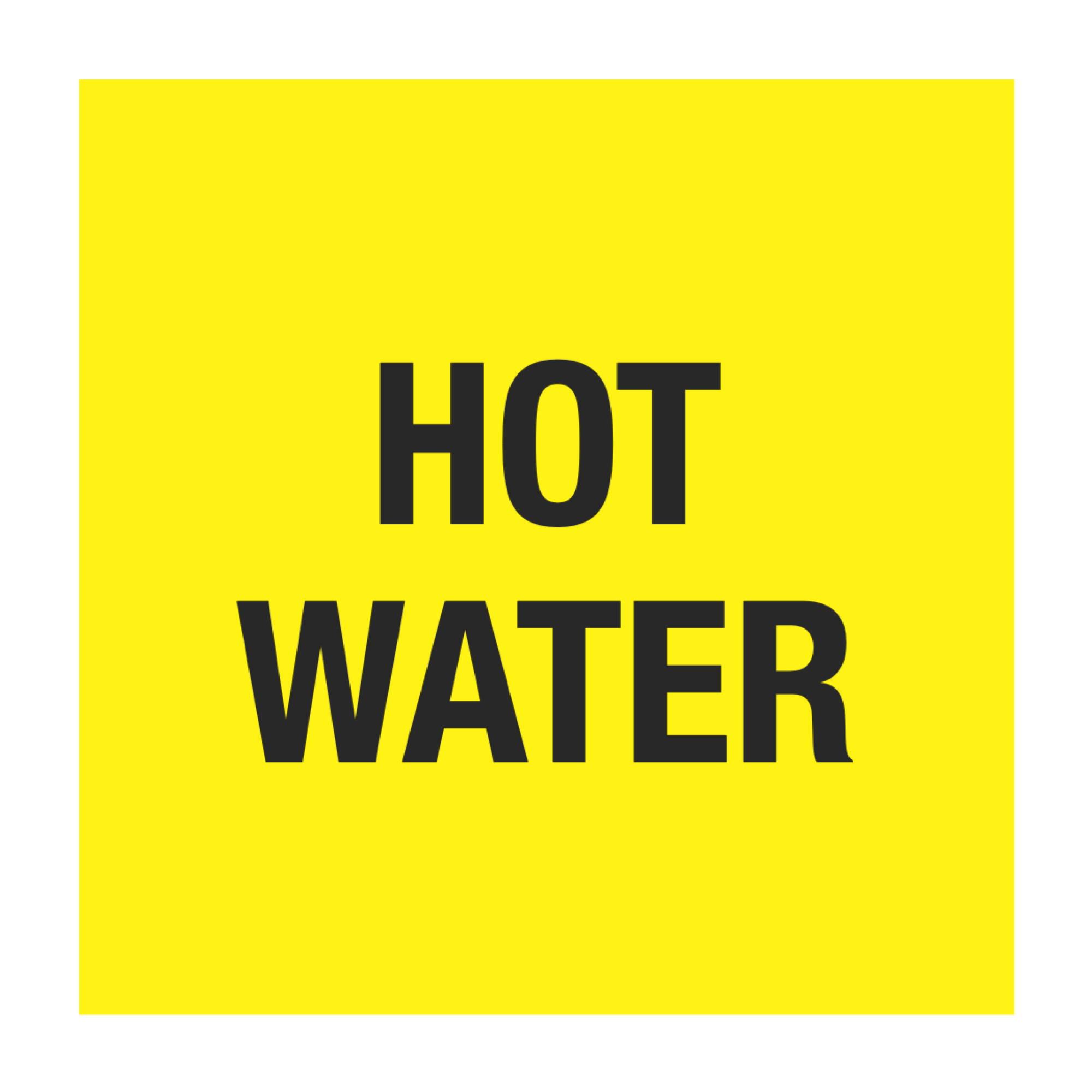 Pipe Markers 6 inch x 30 feet Roll HOT WATER