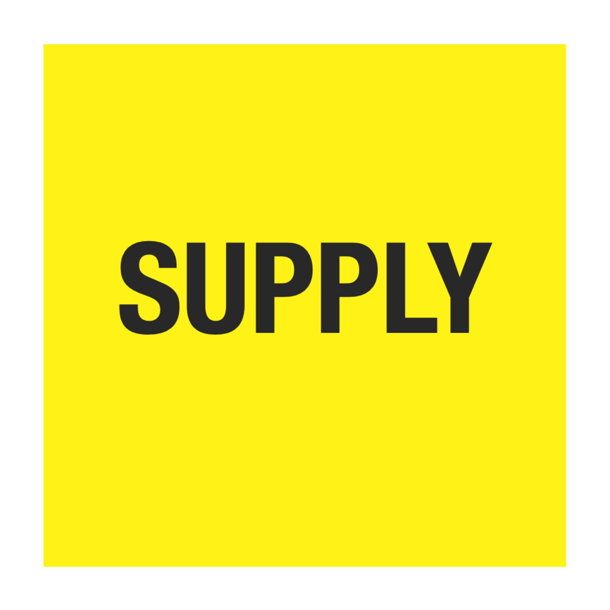 Pipe Markers 6 inch x 30 feet Roll SUPPLY Yellow