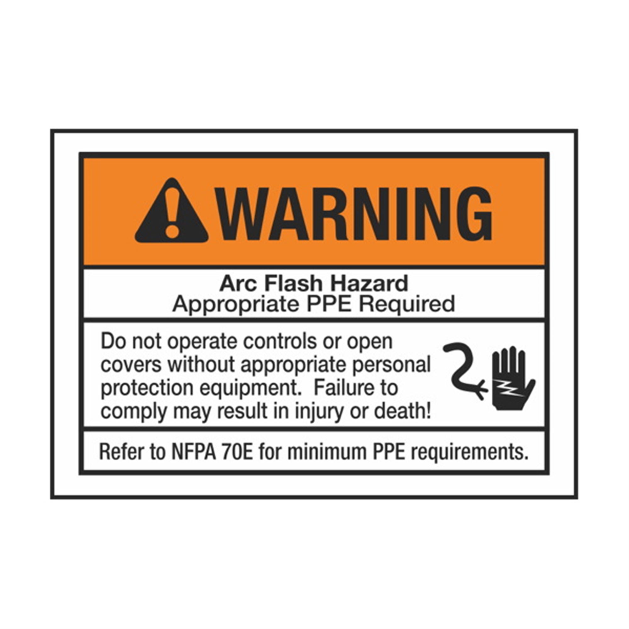 arc flash boundary marking