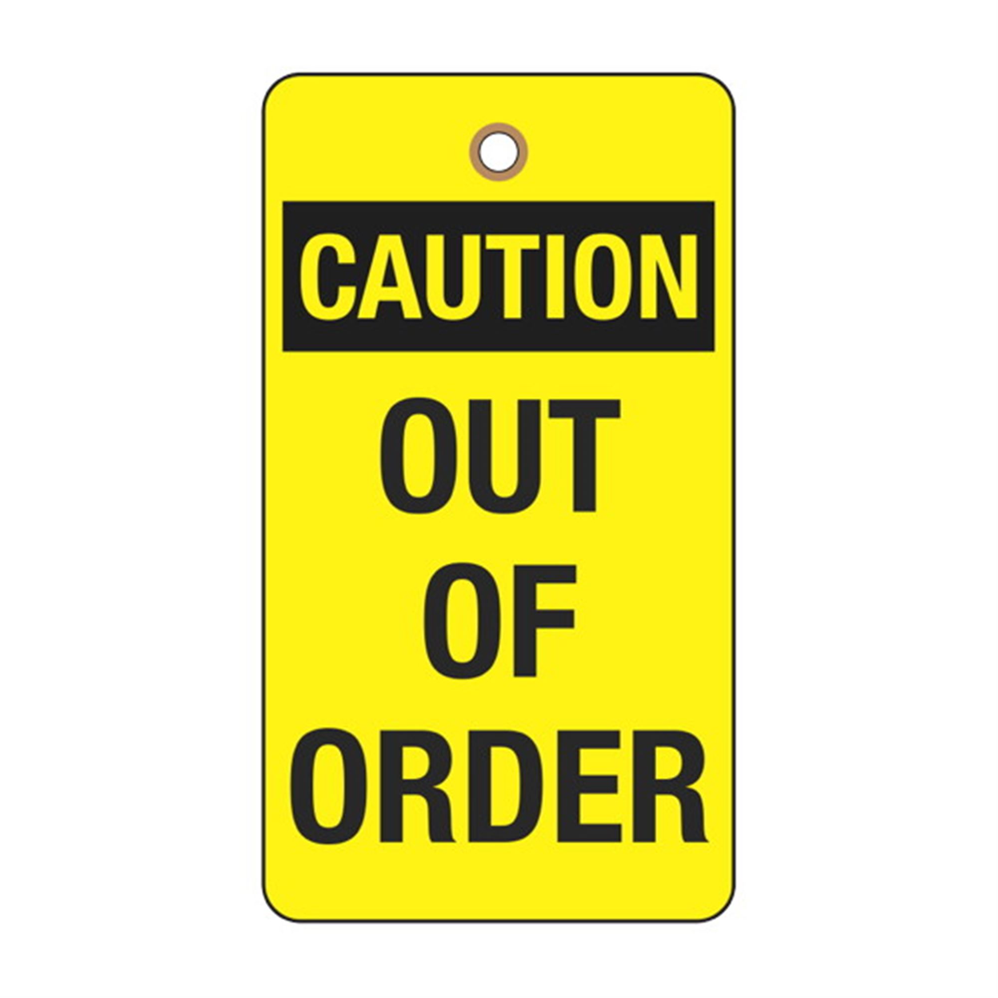 Caution out of order tag carlton industries