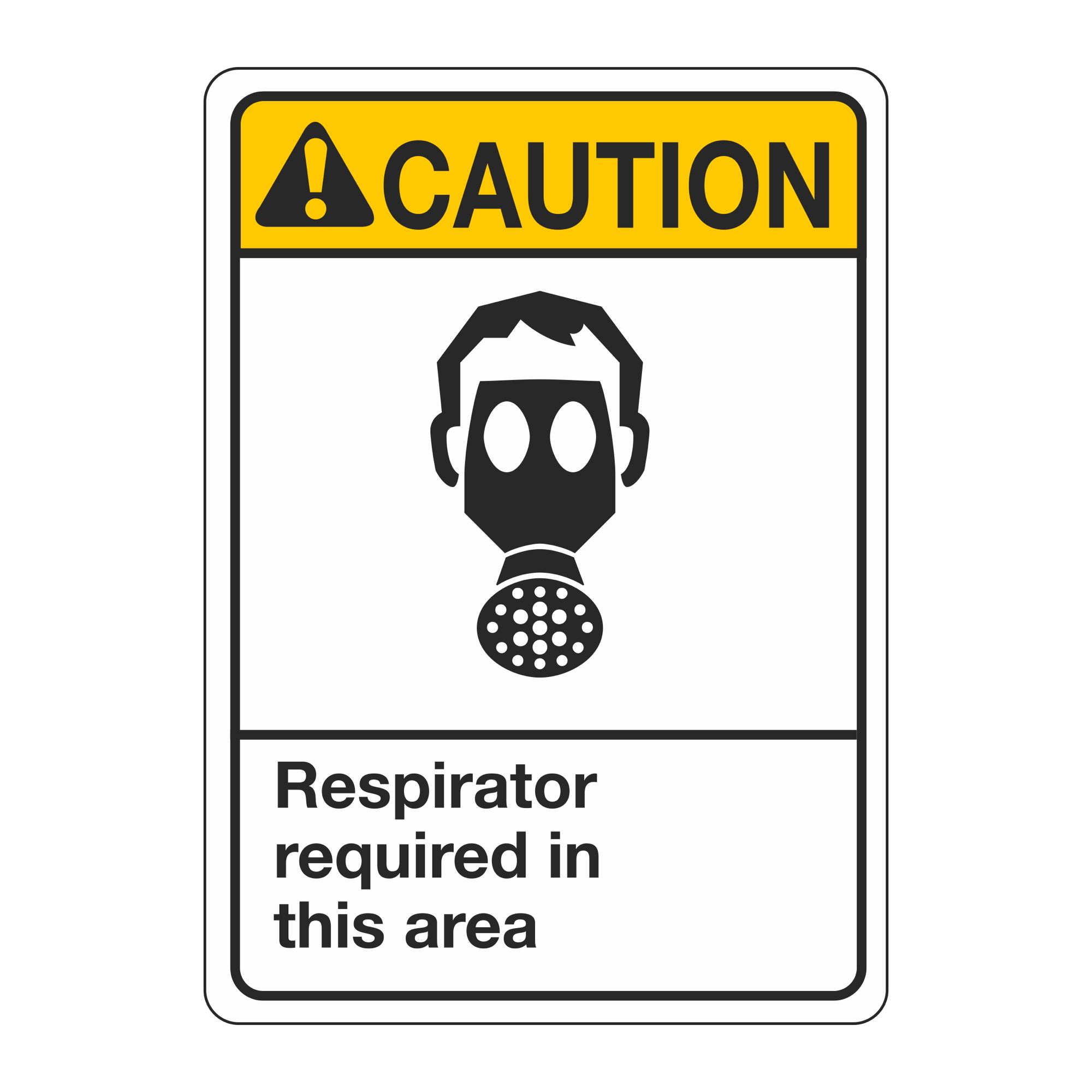 ANSI Respirator Required In This Area Sign Carlton Industries