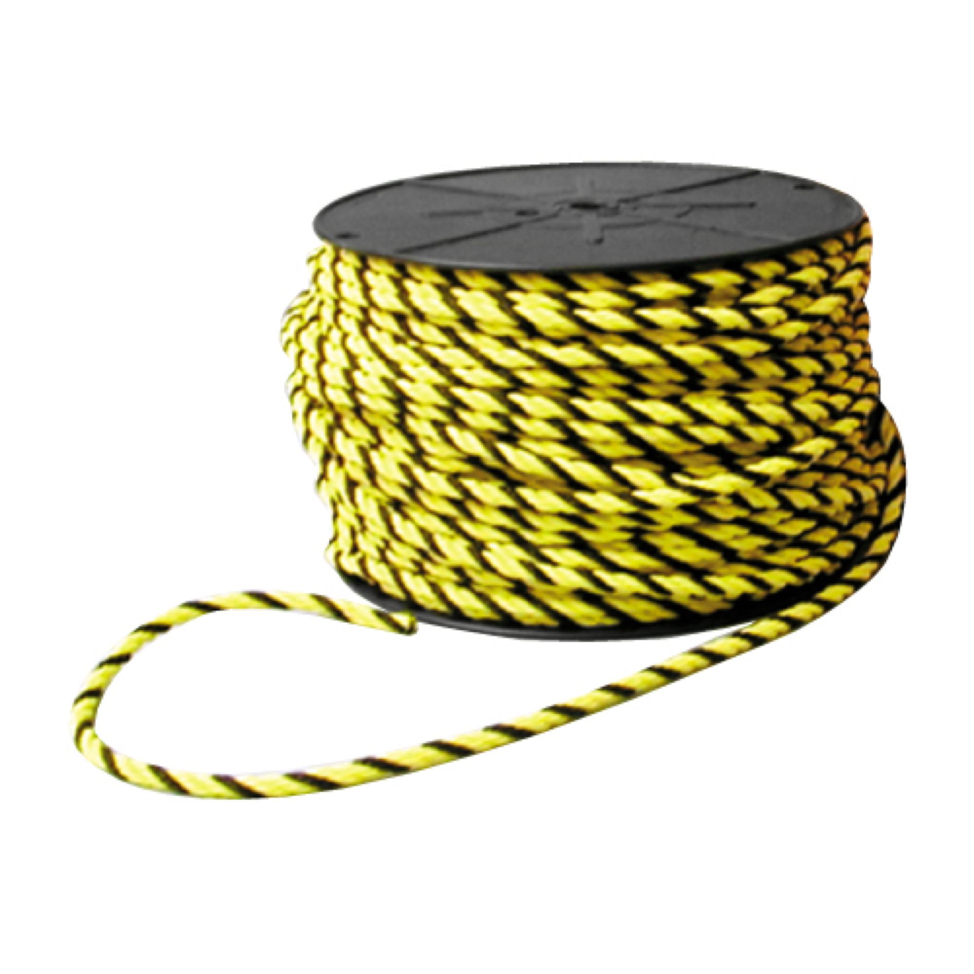 Barrier Rope Yellow/Black Barrier Rope 5/16 in. x 600 ft.