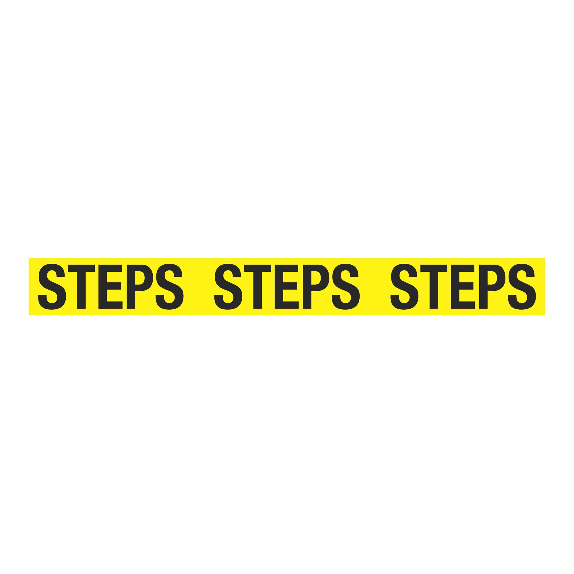 AntiSlip Floor Decals STEPS STEPS STEPS 4 inches x 36 inches