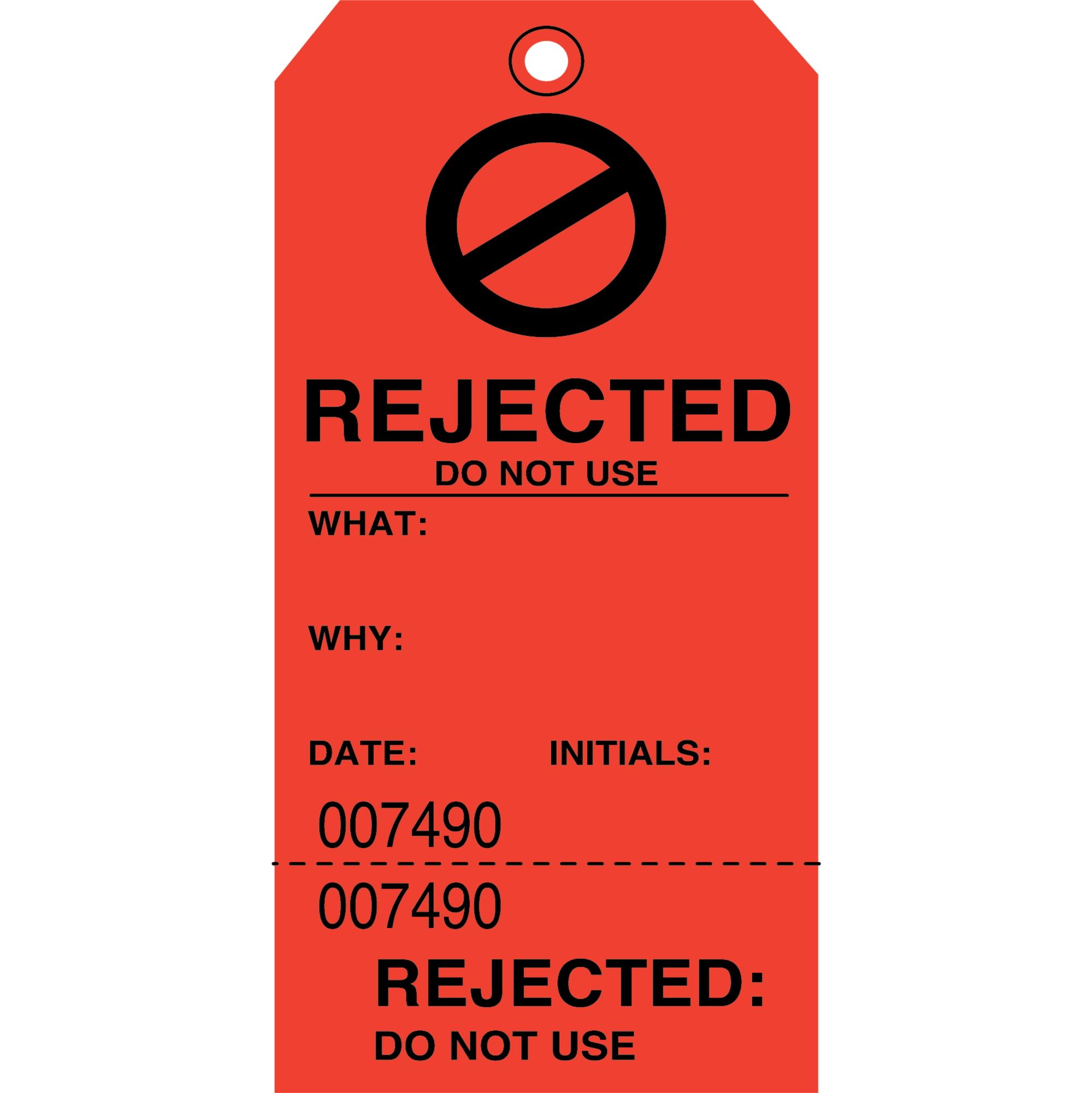 Rejected Do Not Use 3 1/8 x 6 1/4 Carlton Industries