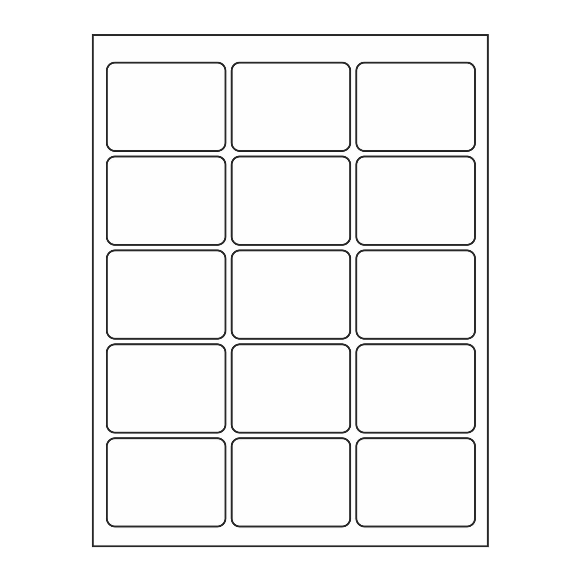 Adhesive Labels for Laser/Ink Jet 15 up 2.688 x 2.2 Carlton