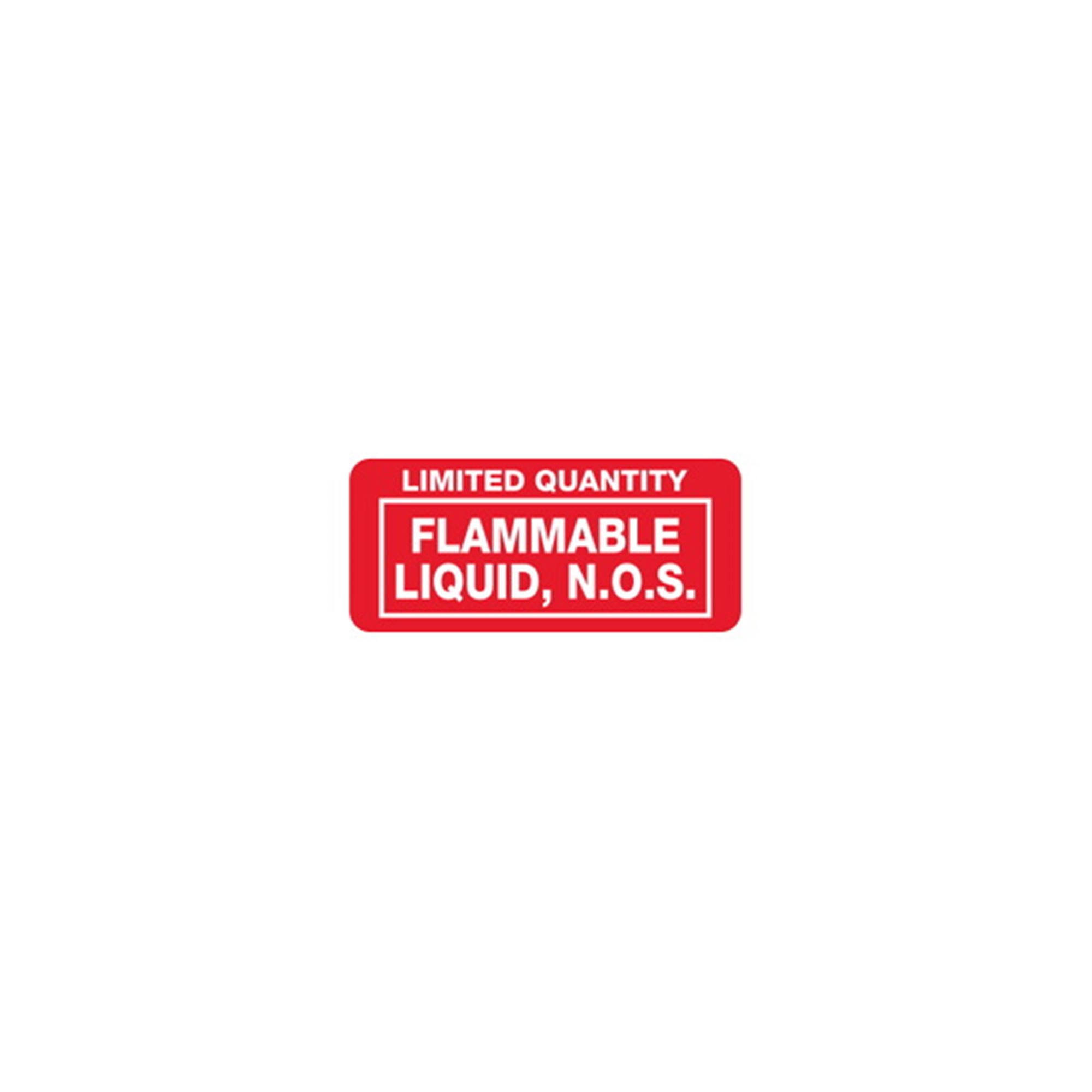Limited Quantity Flammable Liquid, N.O.S. 1 x 2 1/4