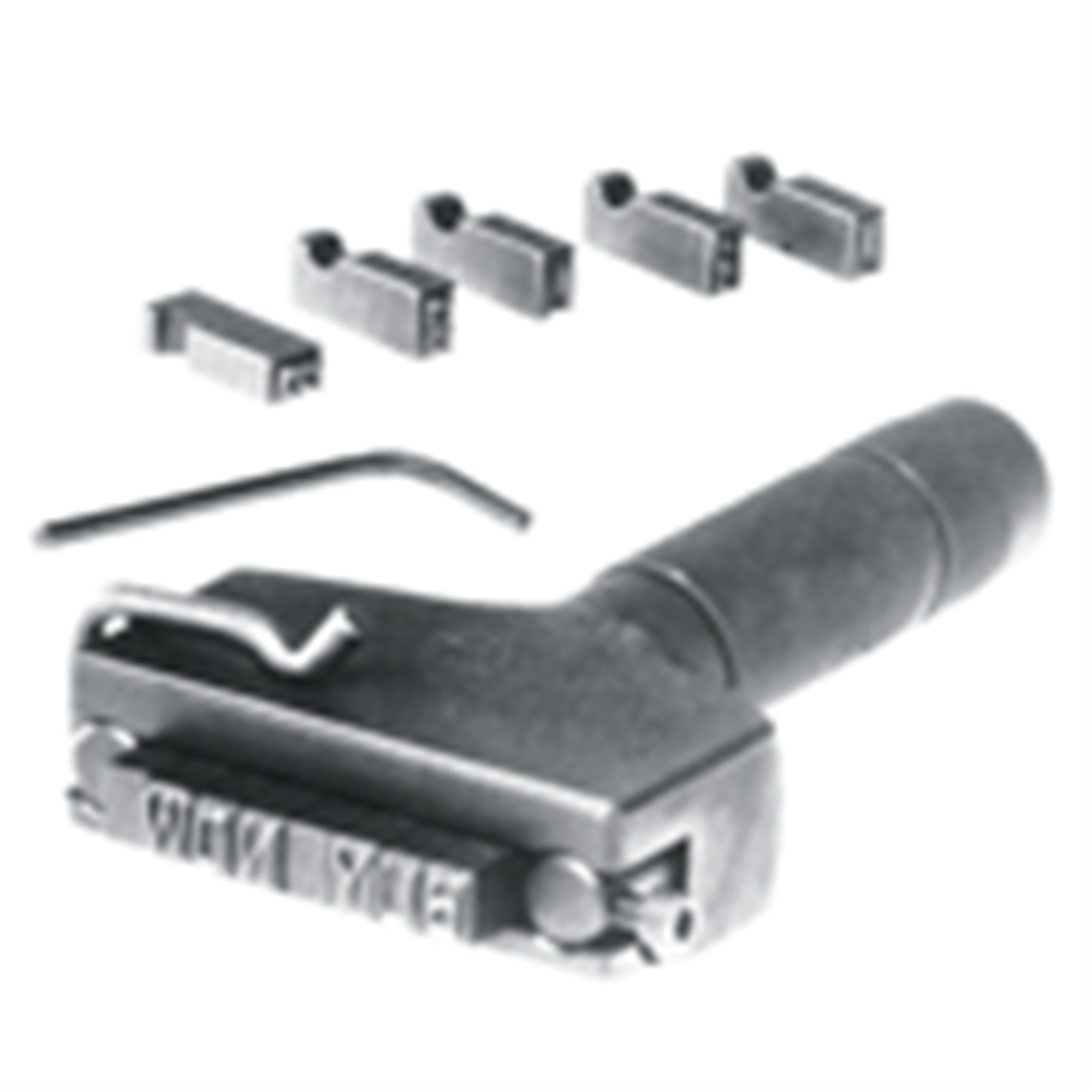 Steel Type Hand Model Type Holder 12 Character Capacity, 1/4 Inch