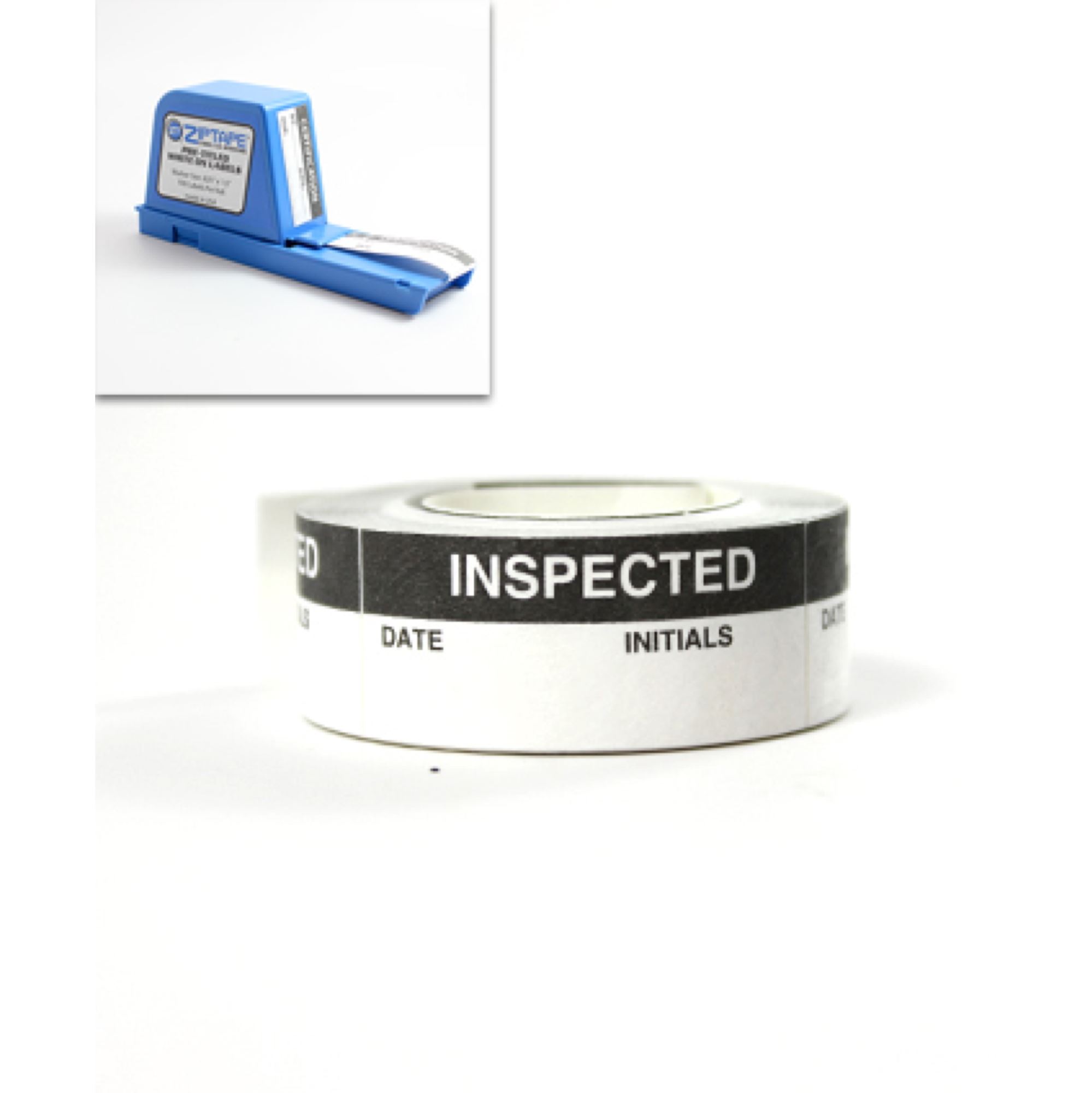 Zip Tape Calibration Labels Inspected .75 x 1.5 Carlton Industries