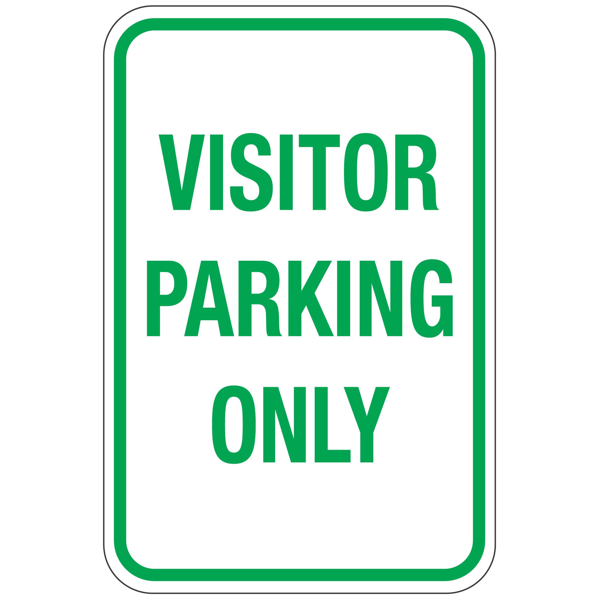 Visitor Parking Only Sign 12" x 18" Carlton Industries