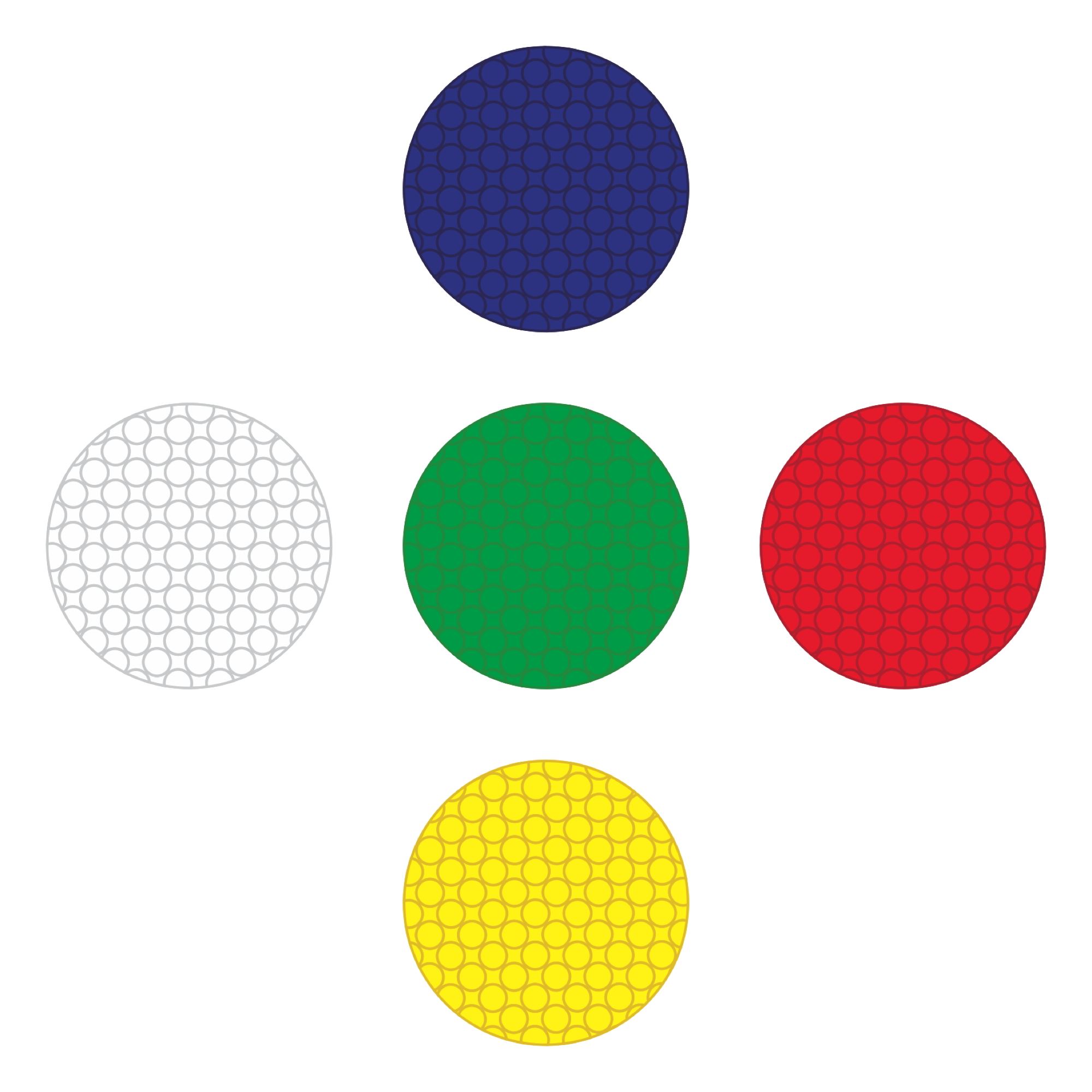 Reflective Vinyl Dots 2 Inch 25Pk Carlton Industries