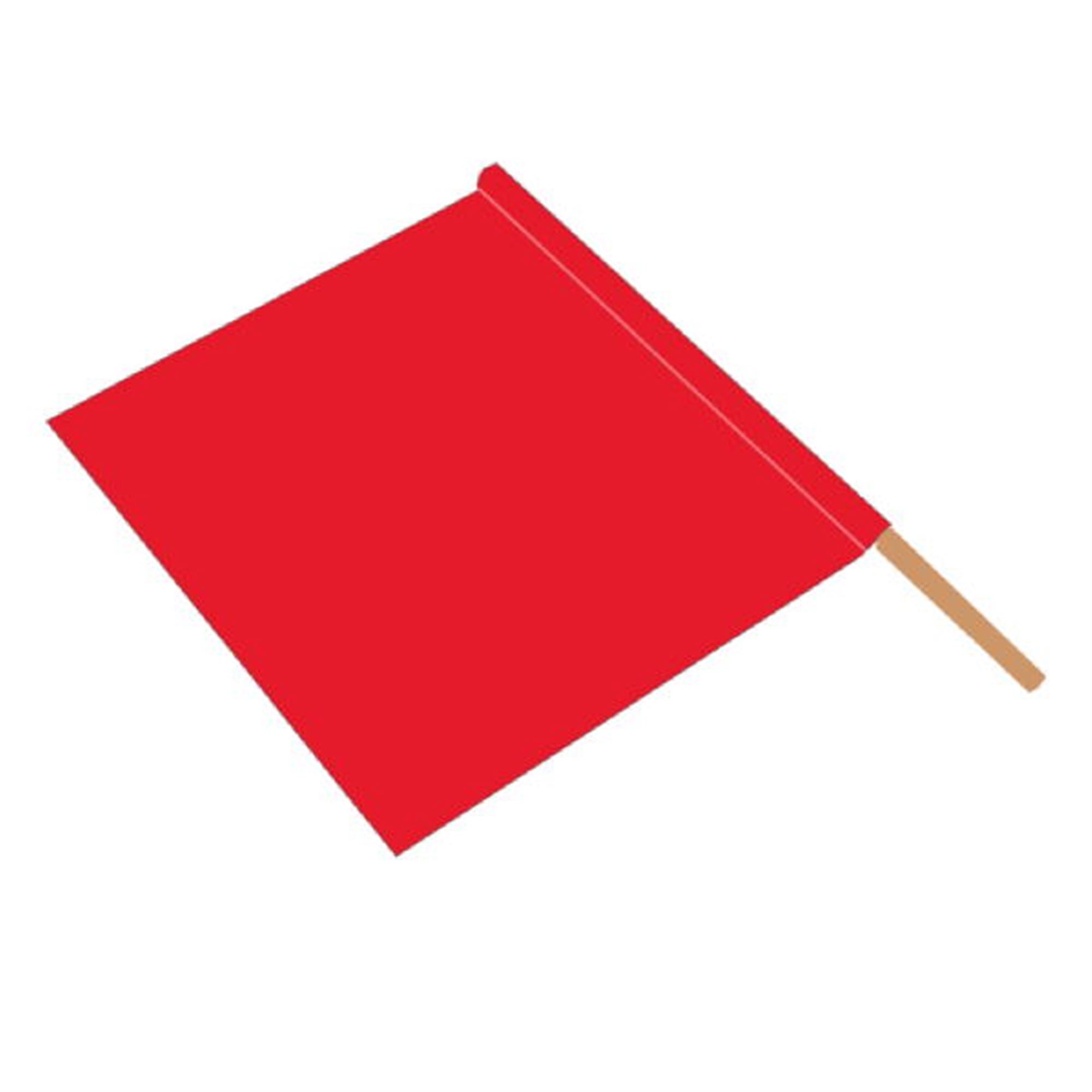 Safety and Tailgate Flags Orange Nylon Safety Flag with Hardwood