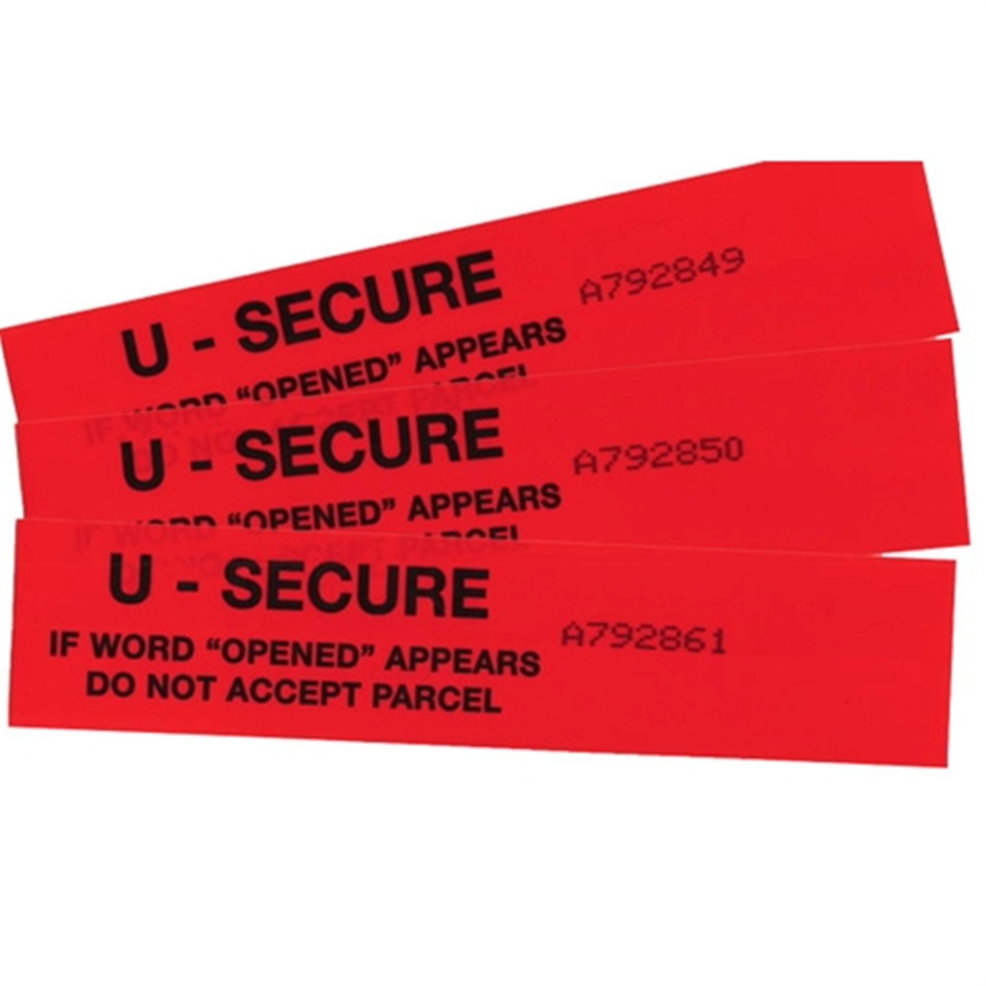 Tamper Proof Security Strips 2 inches x 9 inches