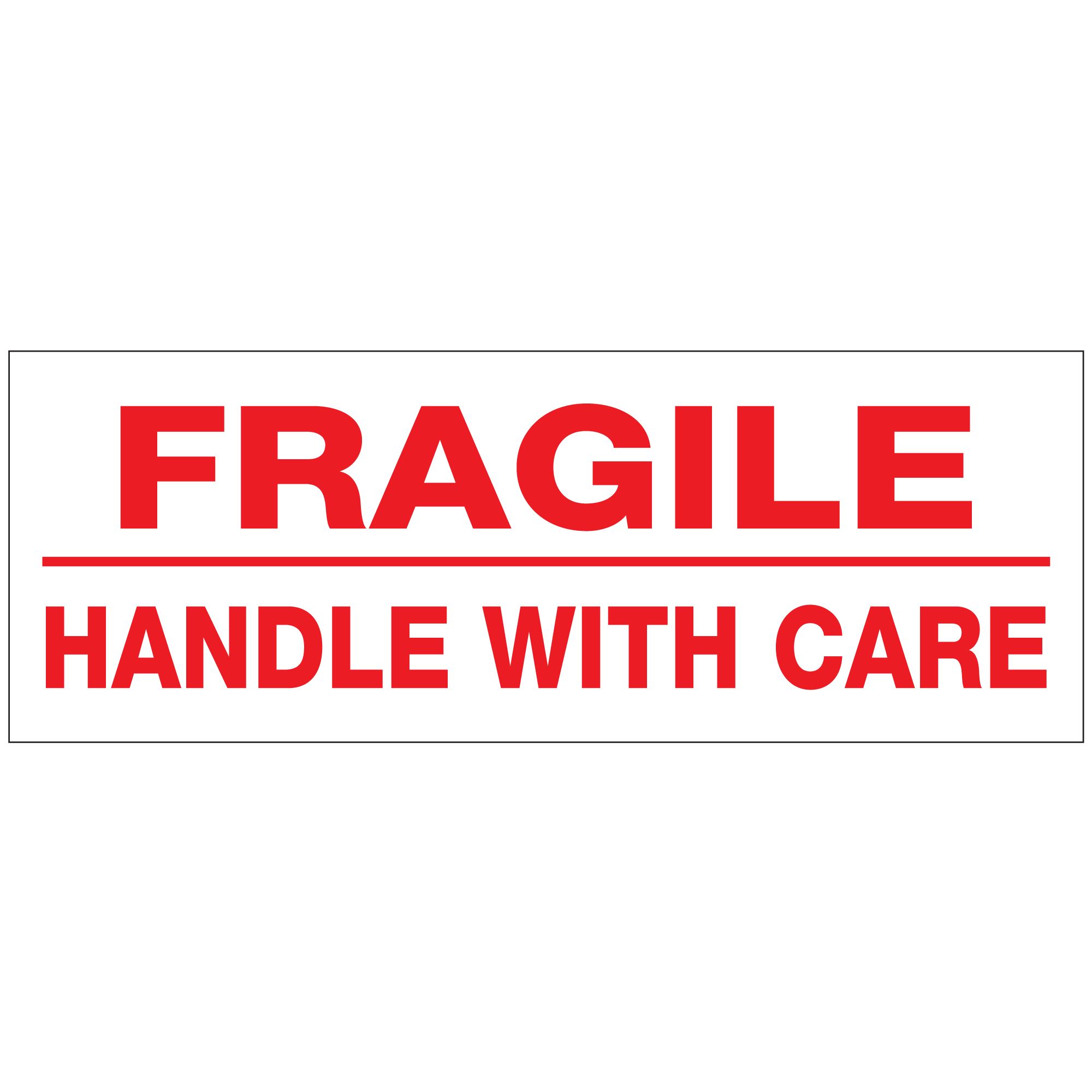 Stock Shipping Tape FRAGILE / HANDLE WITH CARE 2x110