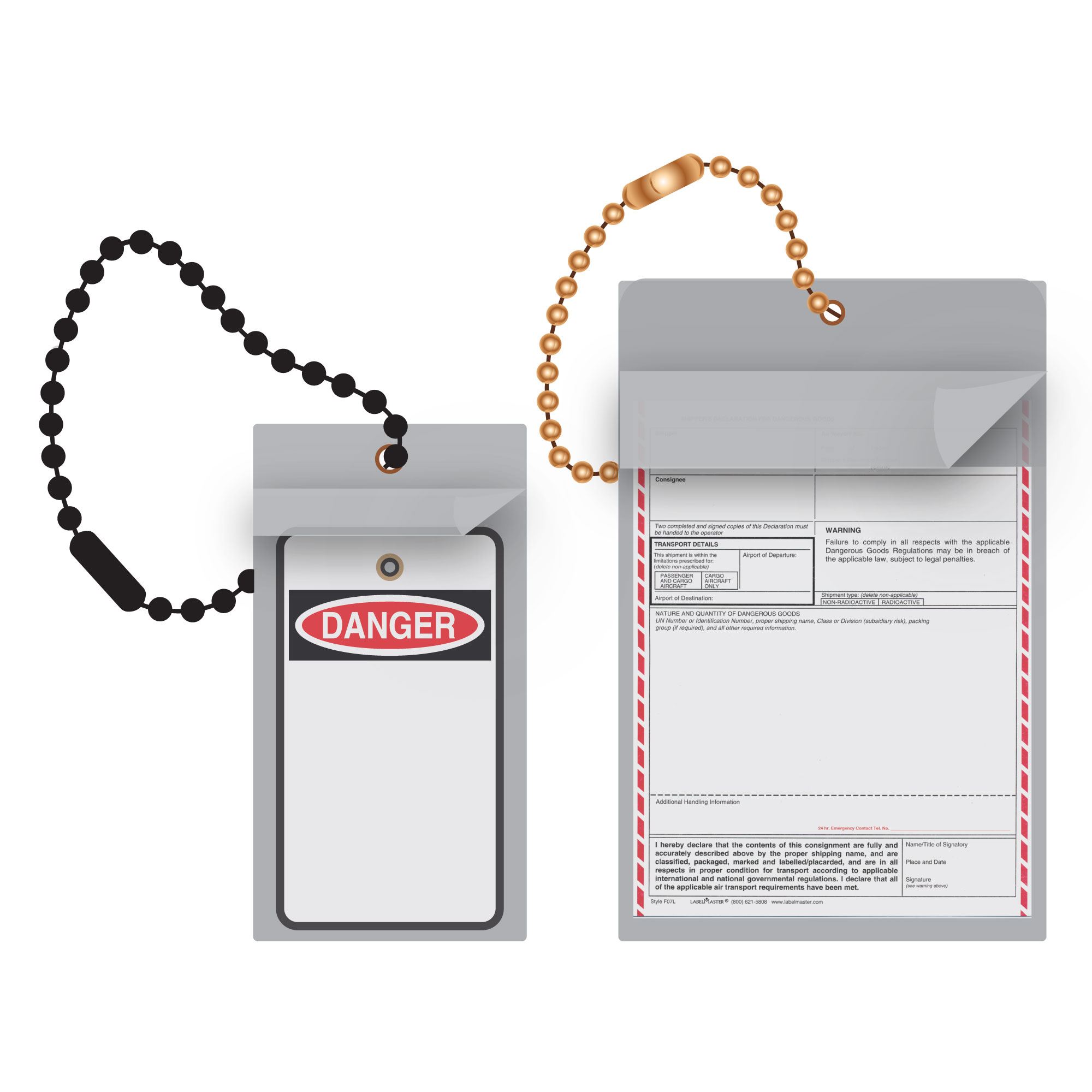 Vinyl Tag Protector Fits Tags Up To 9 x 11 Carlton Industries