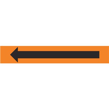 Single Arrow Pipe Marker - 1 1/8" x 7" - Orange