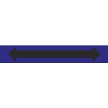 Double Arrow Pipe Marker - 1 1/8" x 7" - Blue