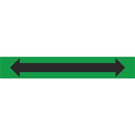 Double Arrow Pipe Marker - 1 1/8" x 7" - Green