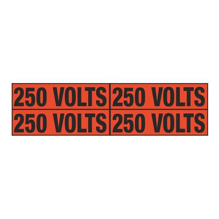 250 Volts Quad Electrical Marker - EM2