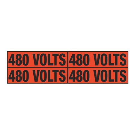 480 Volts Quad Electrical Marker - EM2