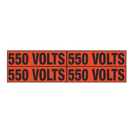 550 Volts - Quad Electrical Marker