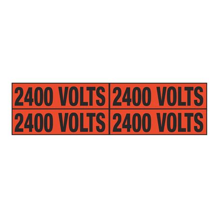 2400 Volts Quad Electrical Marker - EM2