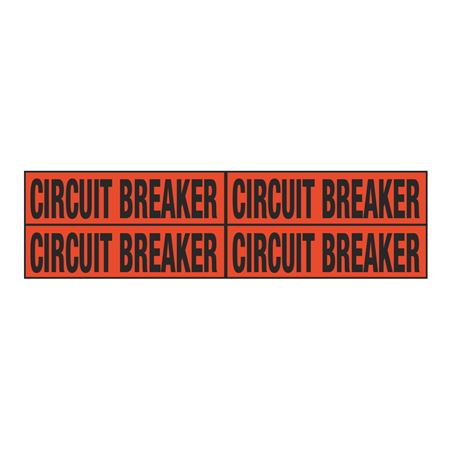 Circuit Breaker Quad Electrical Marker - EM2