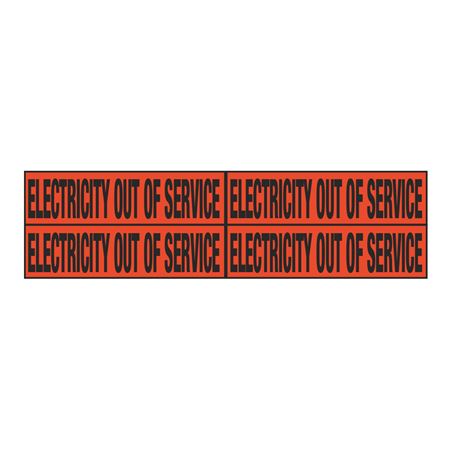 Electricity Out of Service - Quad Electrical Marker
