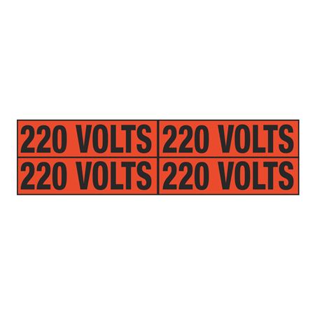 220 Volts - Quad Electrical Marker