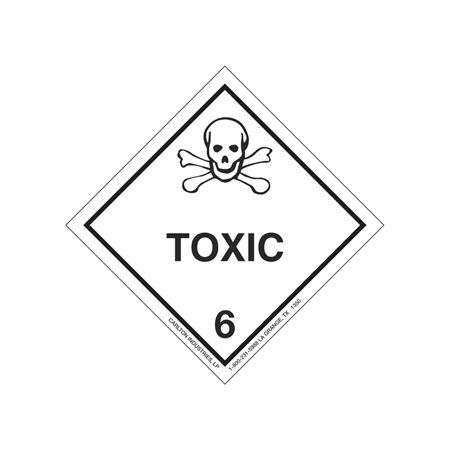 Toxic Shipping Label