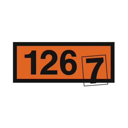 Orange Panel Individual 4 Inch Numbers - Roll of 100