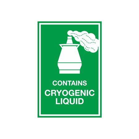 Contains Cryogenic Liquid - 3 x 4 1/2