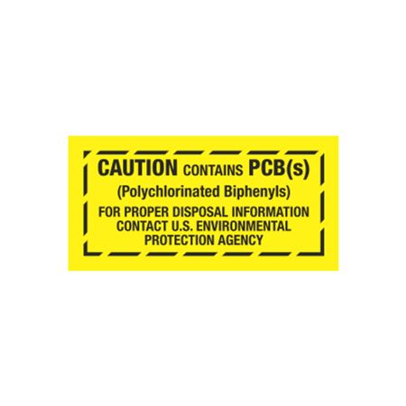 PCB Decal Caution Contains PCB(s)