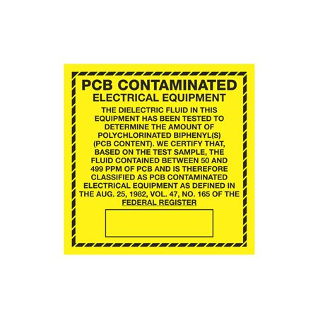 PCB Contaminated Electrical Equipment 6 x 6