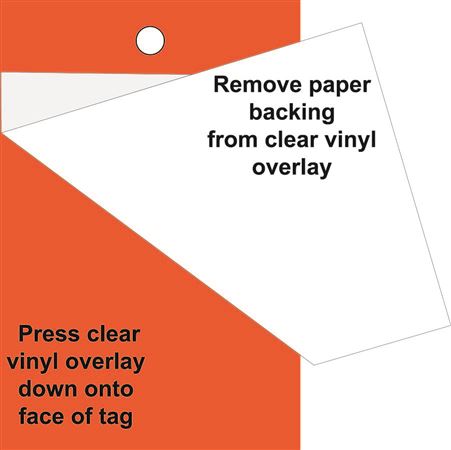 Custom Reel Smart Self Laminating Write on Tag 2 x 3