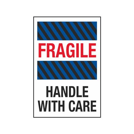 Fragile - Handle With Care - 4 x 6