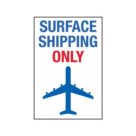 Surface Shipping Only - Shipping Label