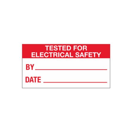 Tested for Electrical Safety - Write-On Decal