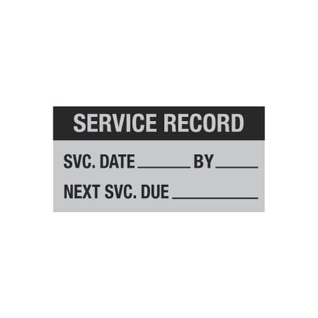 Maintenance Decal - Service Record  - 1 x 2