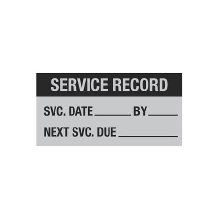 Service Record - Write-On Decal