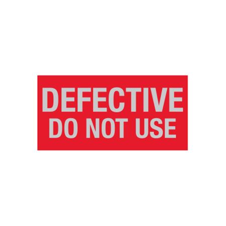 Defective Do Not Use - Write-On Decal