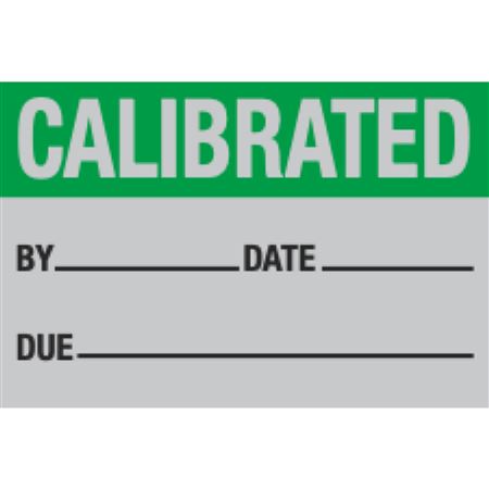 Calibrated - Aluminum Calibration Label