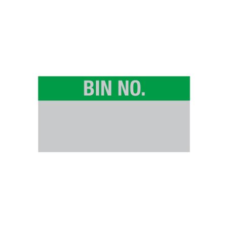 Bin No. - Write-On Decal