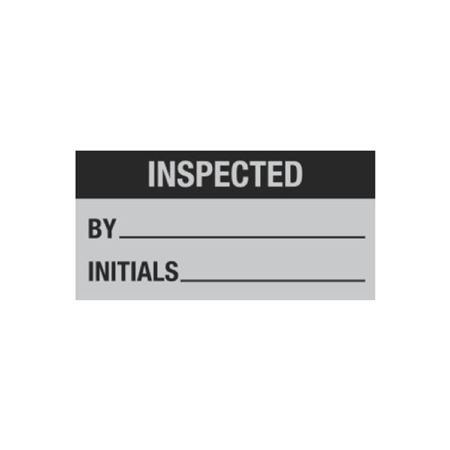 Maintenance Decal - Inspected Date/Initials - 1 x 2