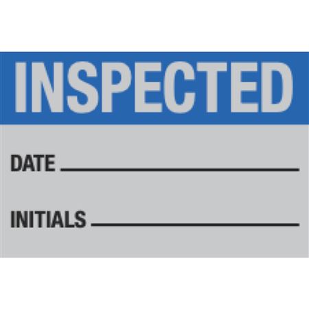 Inspected - Aluminum Calibration Label