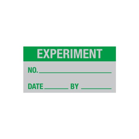 Misc. Decals - Experiment No./Date/By - 1 x 2