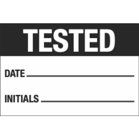 Tested - Aluminum Calibration Label