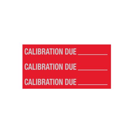 Calibration Due - Write-On Decal