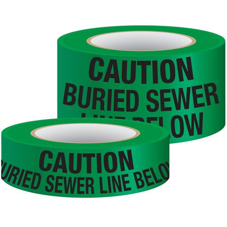 Buried Sewer Line Non-Detectable Tape