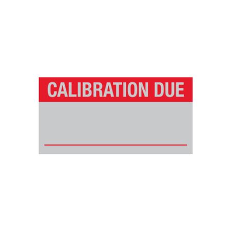 Calibration Decal - Calibration Due - 1 x 2