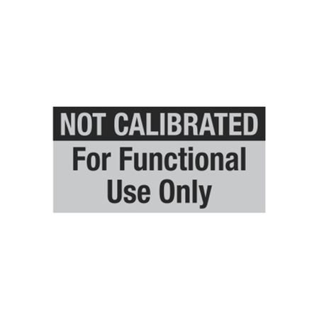 Not Calibrated For Functional Use Only - 1 x 2